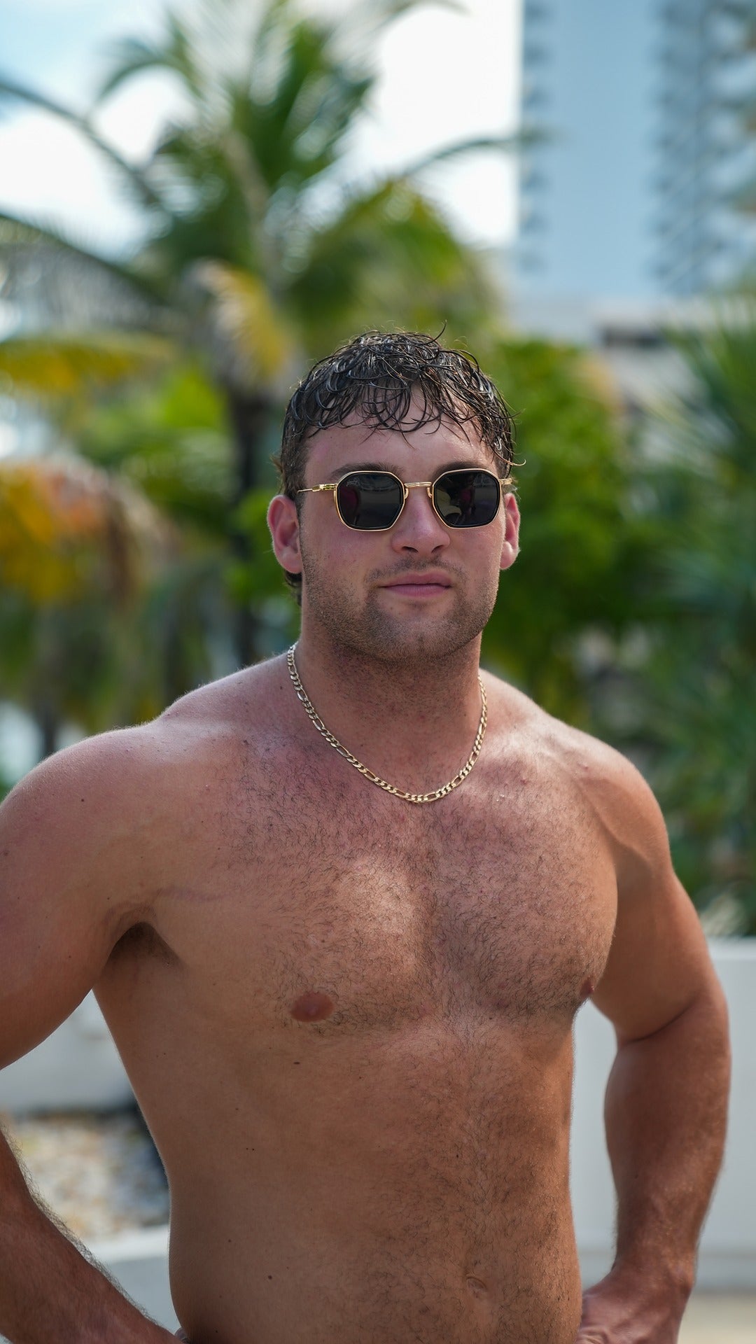 Polarized Gold Sunglasses