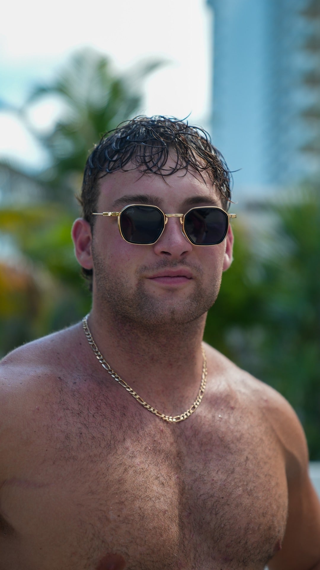 Polarized Gold Sunglasses